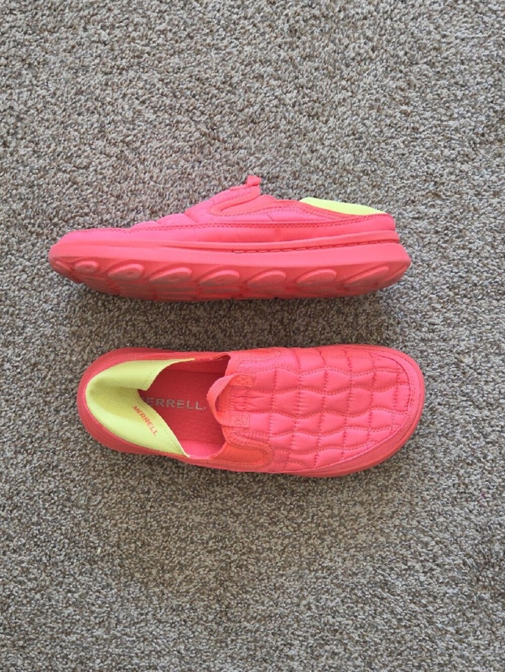 Merrell Womens Quilted Slip-On Sneakers in Coral Size 9 - Picture 4 of 5